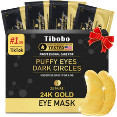 Parche Tibobo para ojos con oro 24K revitaliza la mirada durante la rutina nocturna