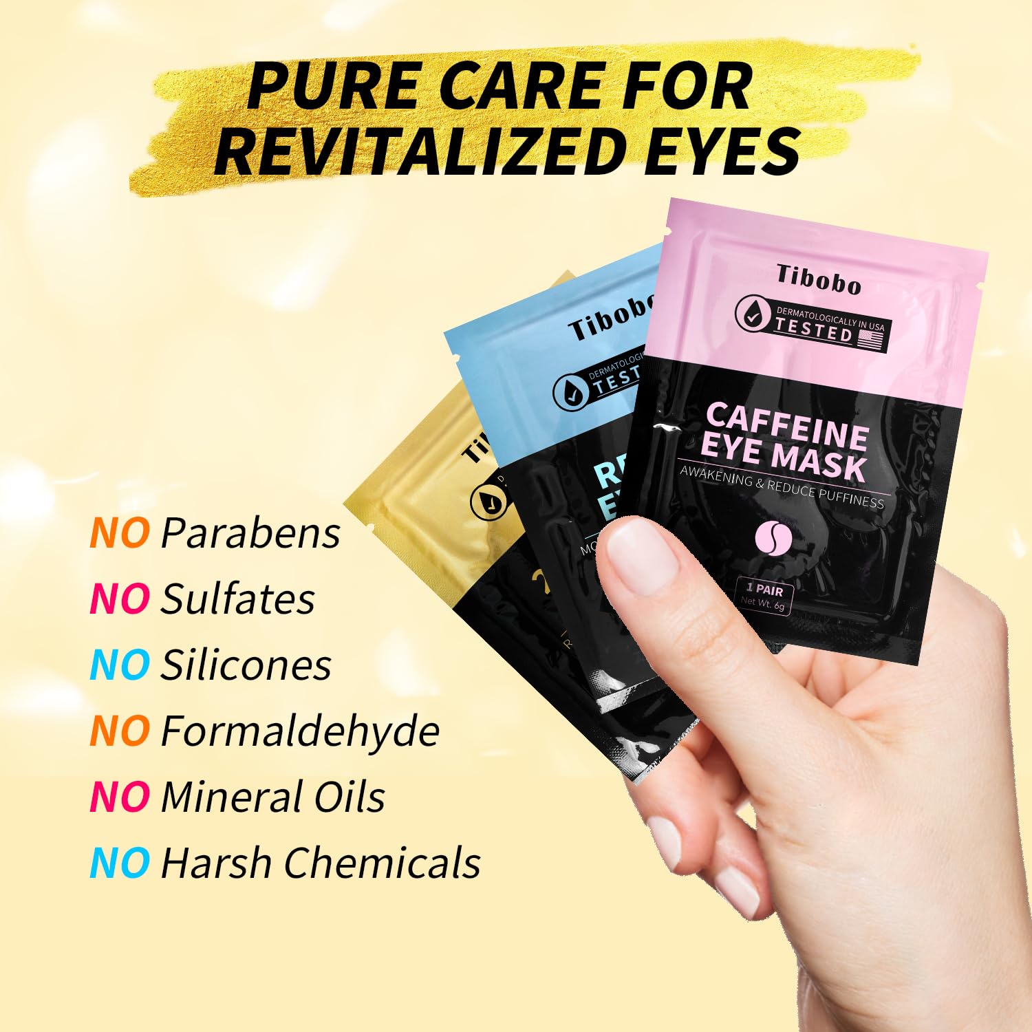 Tibobo parches ojos hidratación profunda: humectación alrededor de los ojos.