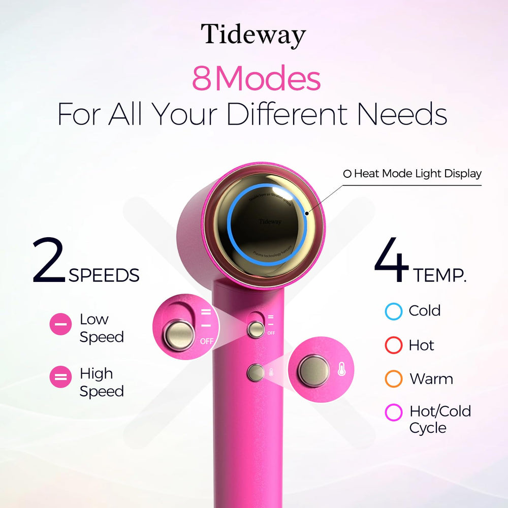 Tideway H11, ocho modos versátiles para todo tipo de cabello.