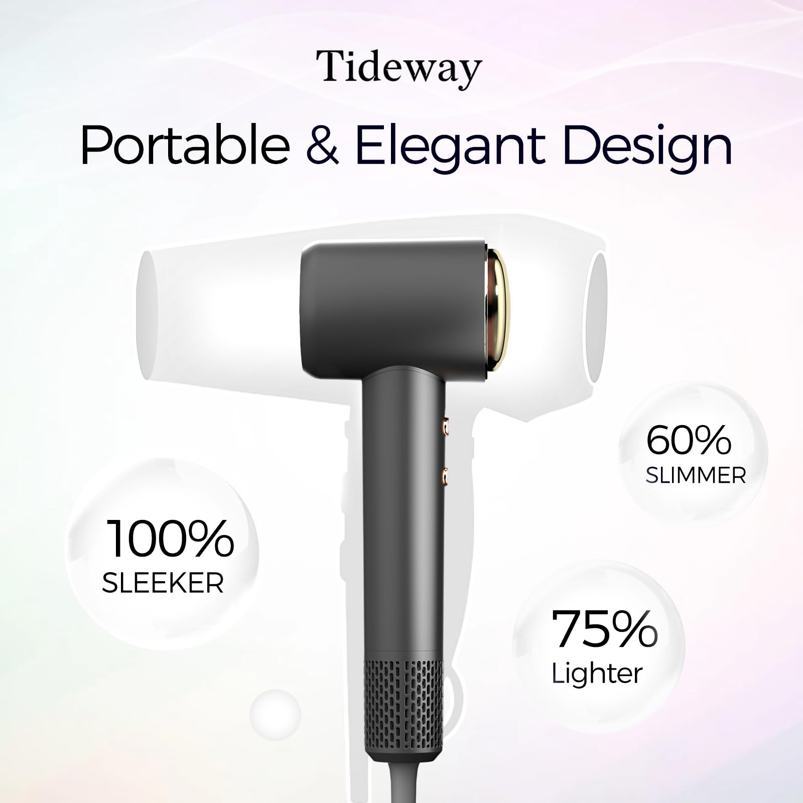 Tideway secador con difusor magnético incluido para peinado suave