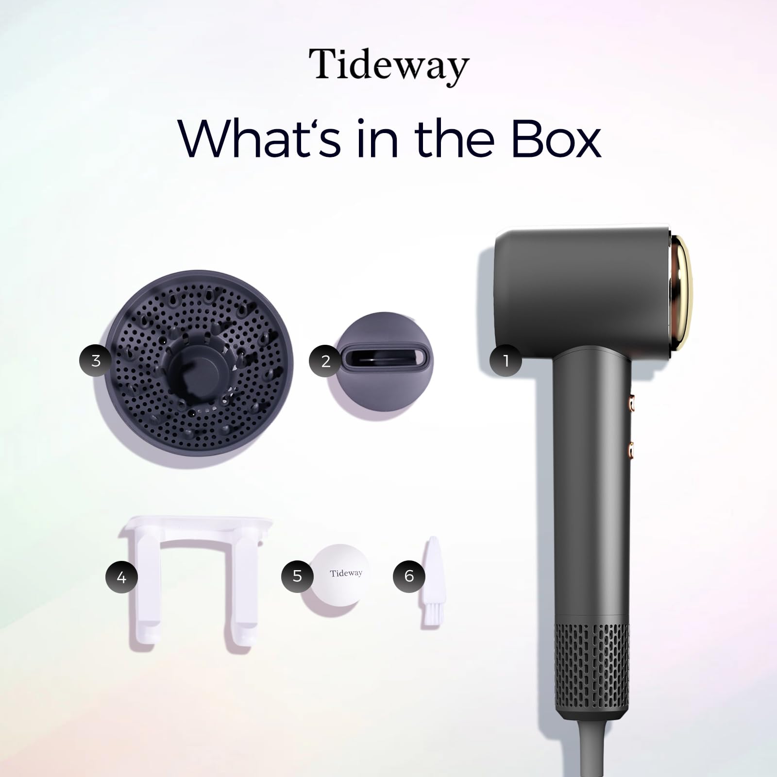 Tideway secador motor sin escobillas para menor ruido