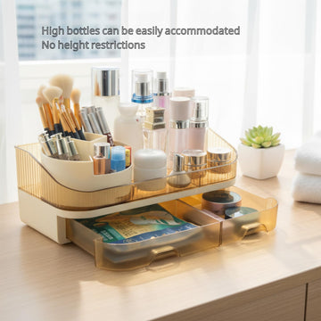 Tidyladyo solución para tocador y baño para cosméticos diarios.