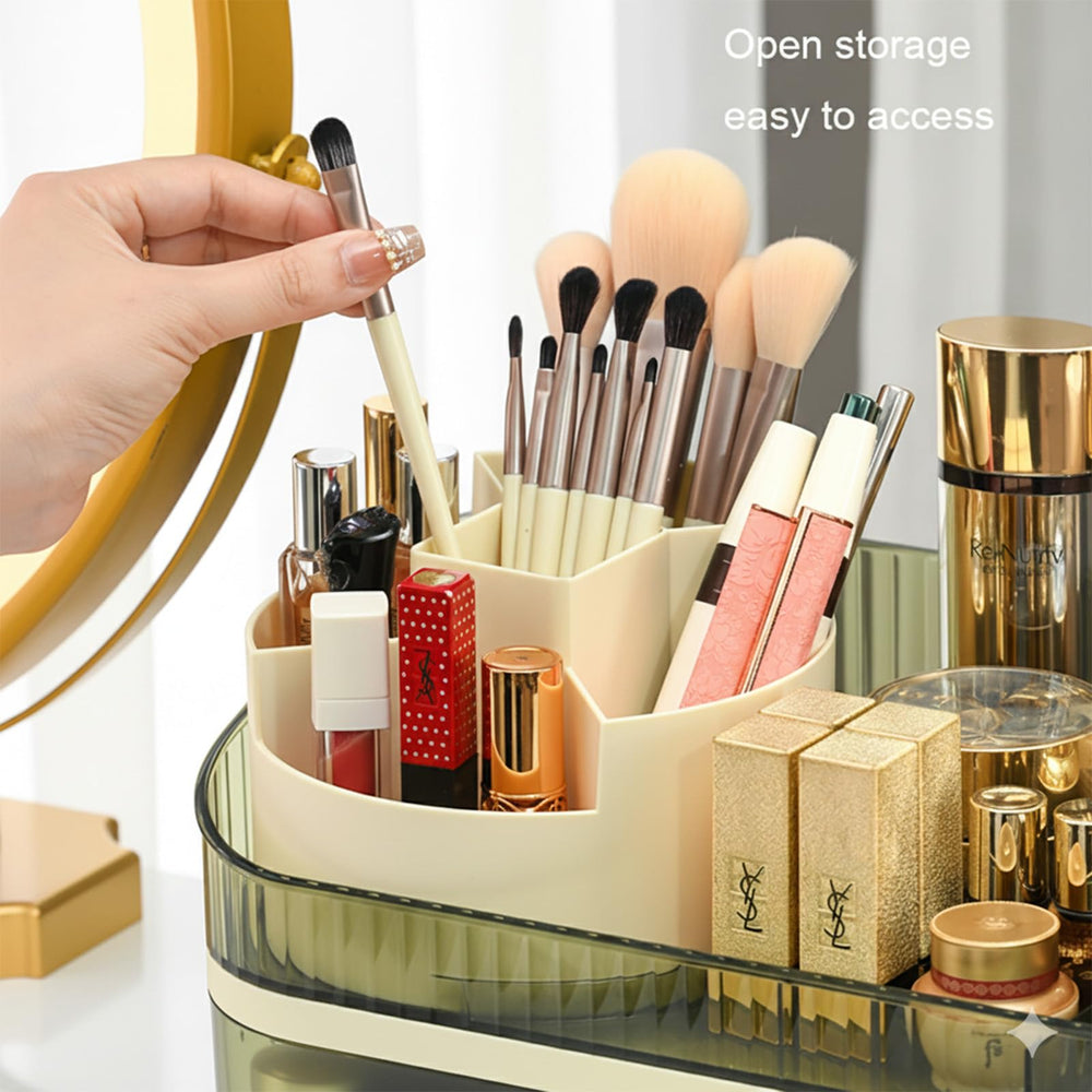 Tidyladyo solución todo en uno para cosméticos, joyería y organizador de escritorio