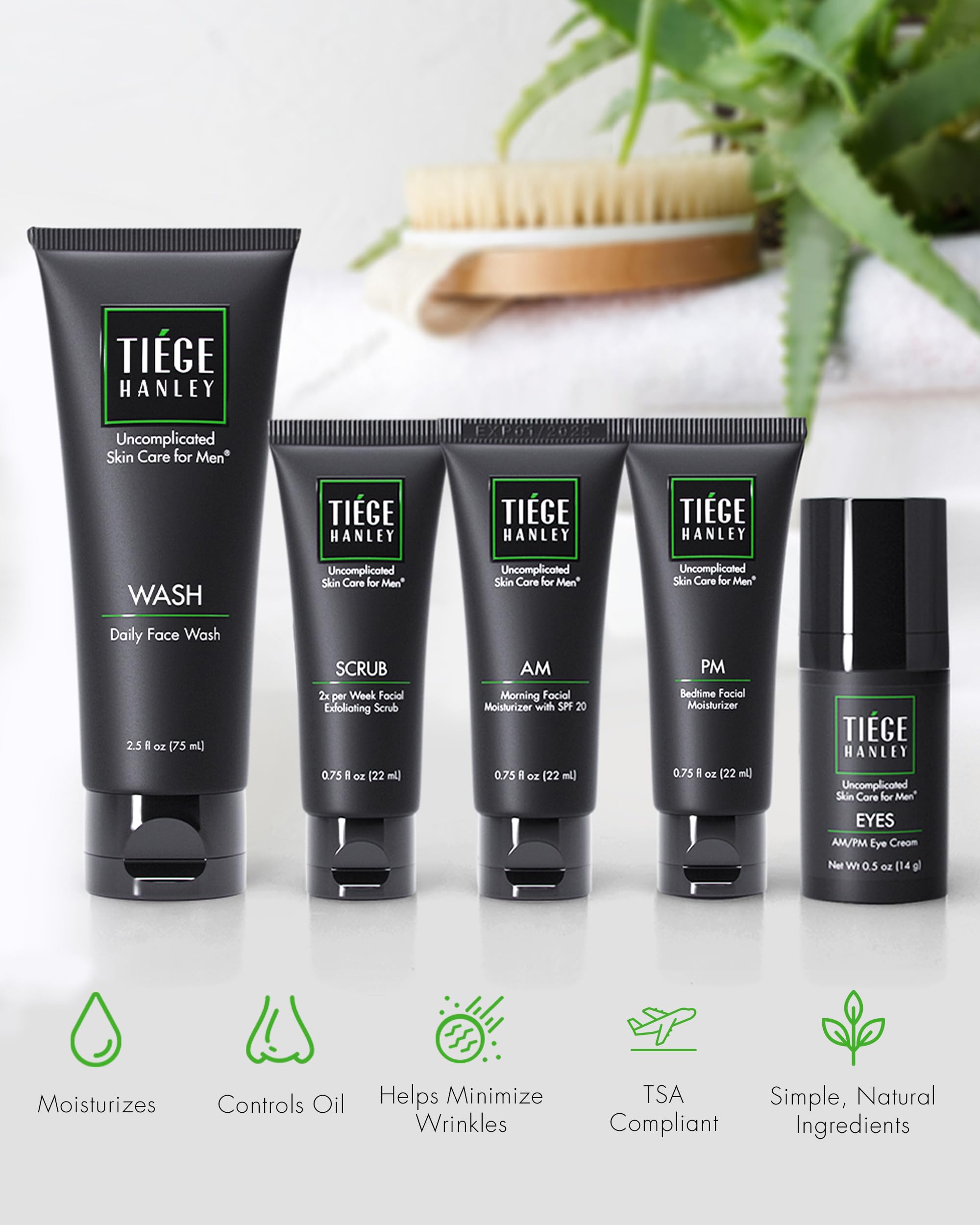 Tiege Hanley crema hidratante nocturna para nutrición durante la noche.