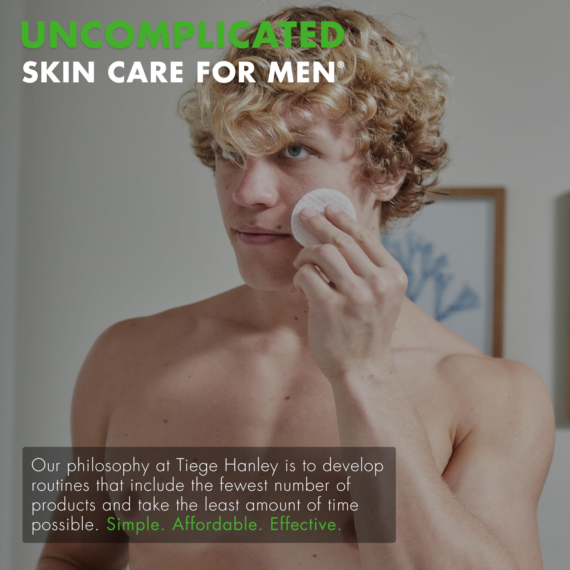 Tiege Hanley Glycolic Pads limpieza rápida sin necesidad de enjuague.