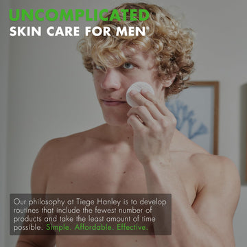 Tiege Hanley Glycolic Pads limpieza rápida sin necesidad de enjuague.