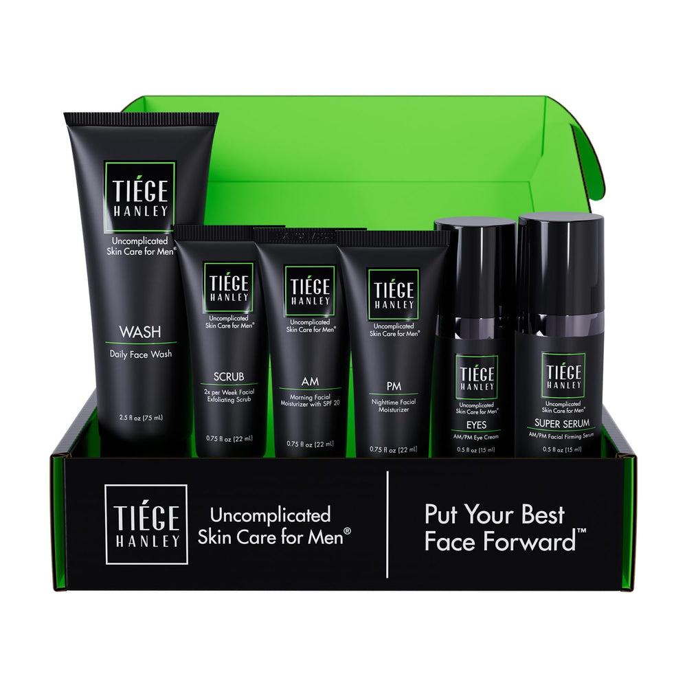 Tiege Hanley kit soin homme Niveau 3 – ensemble complet pour une peau hydratée et revitalisée
