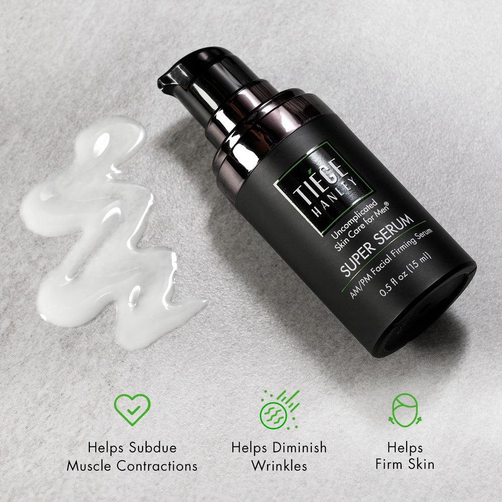 Tiege Hanley SUPER SERUM ingredientes-peptidos, apoyo a la elasticidad.