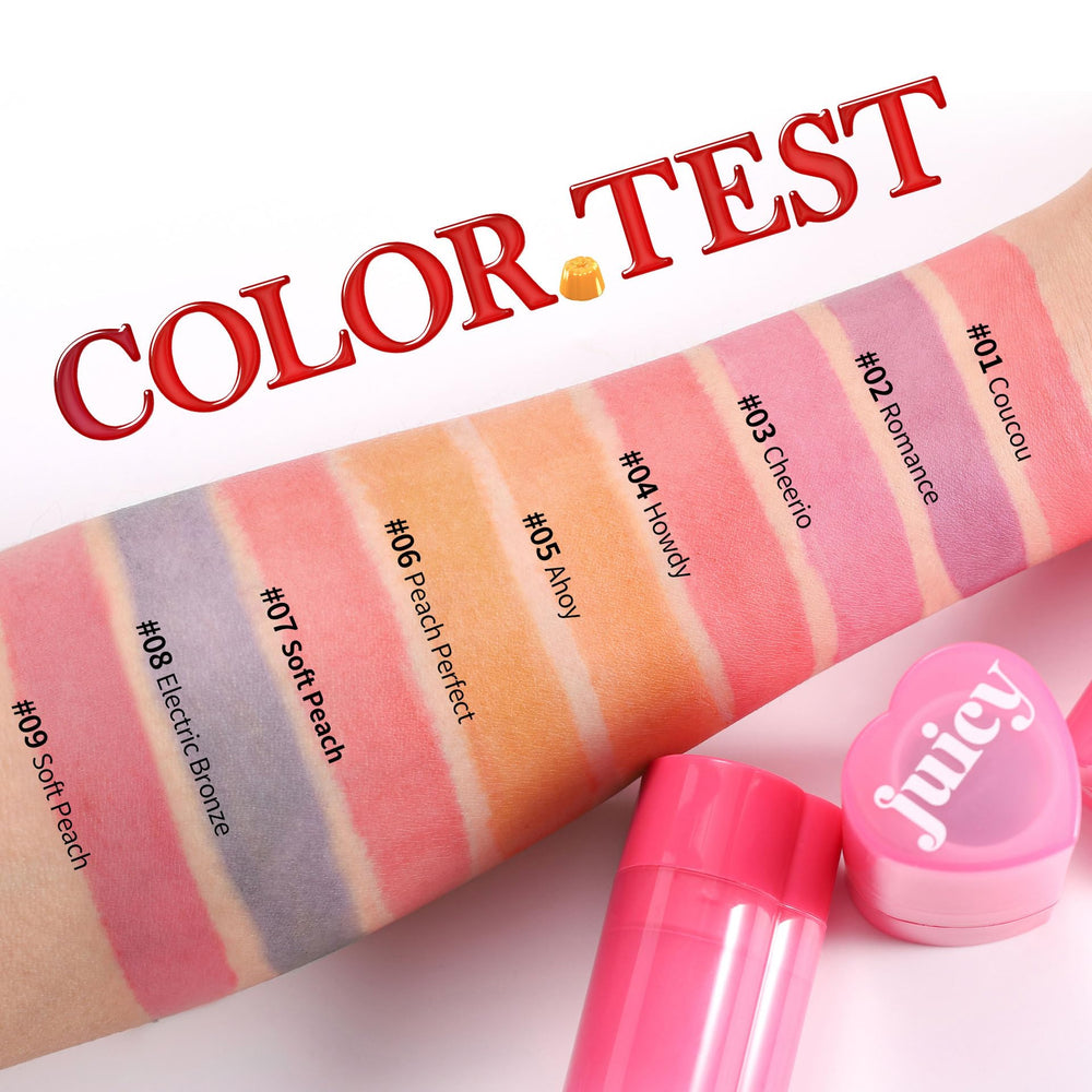 Tiejdhr Tint Gelatina Rubor, tono ligero para mejillas con acabado natural.