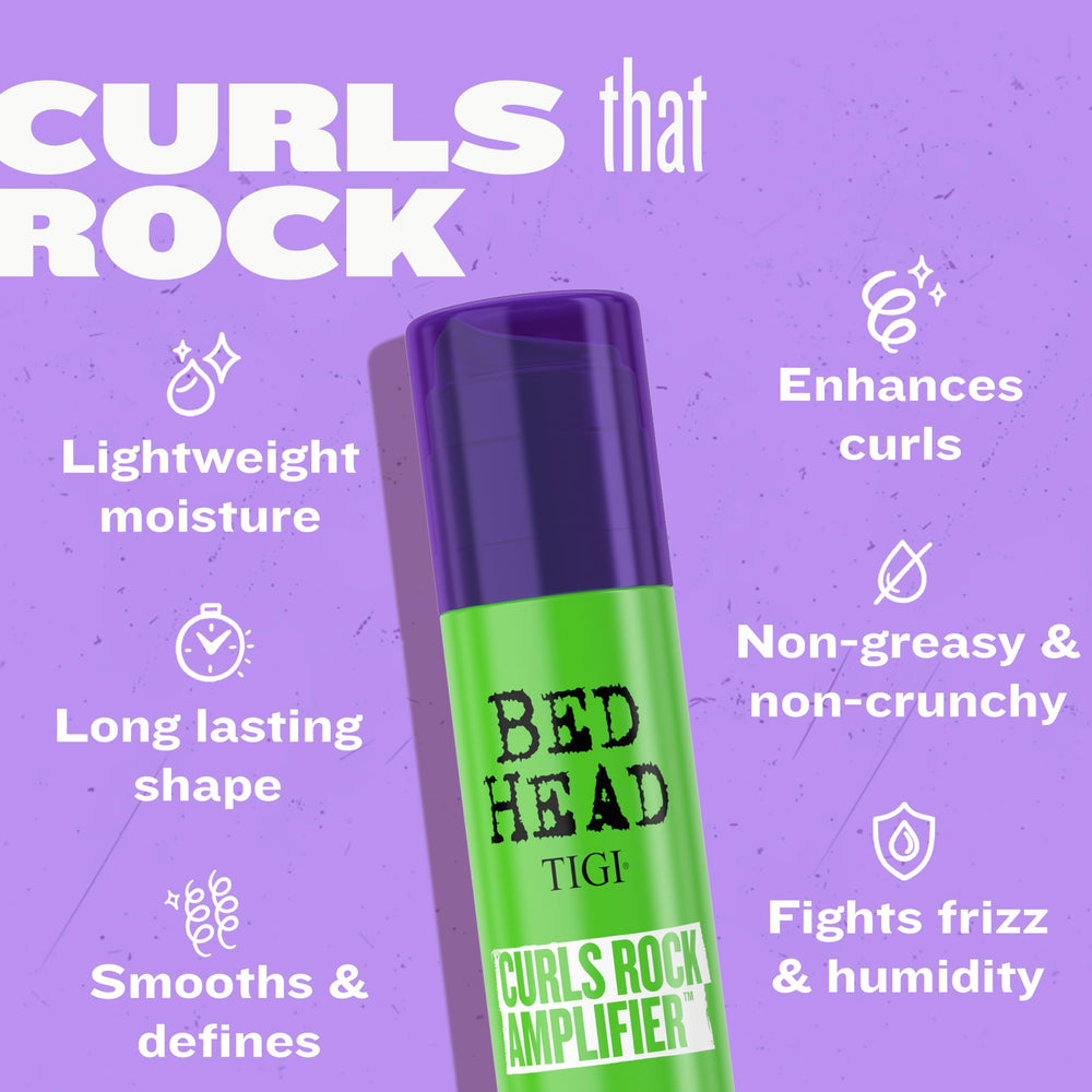 TIGI Bed Head Curls Rock Amplifier nutre con aceite de jojoba.