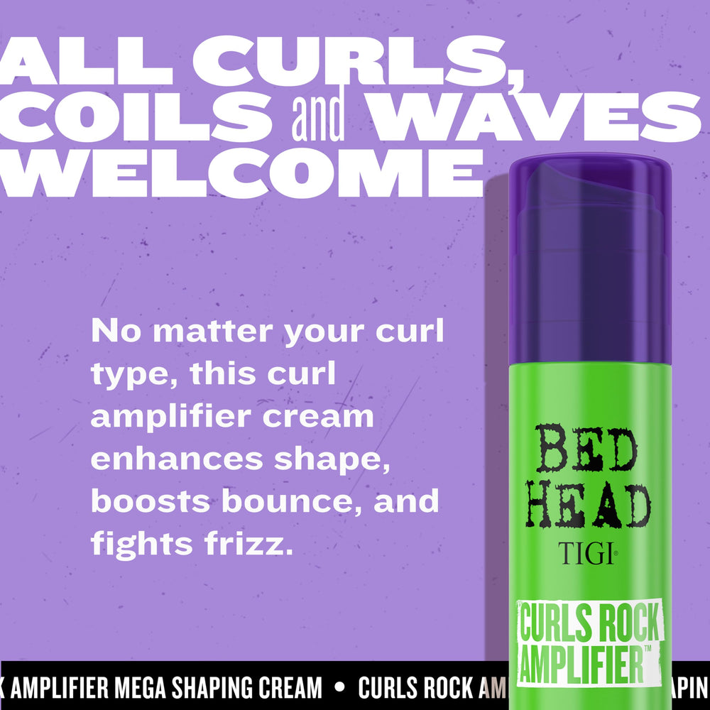 TIGI Bed Head Curls Rock Amplifier usa difusor para más definición.