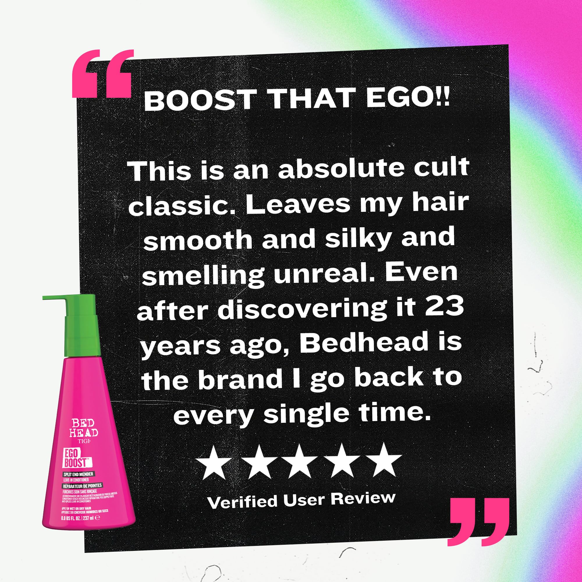 Puntas más manejables con TIGI Bed Head Ego Boost tras su uso.