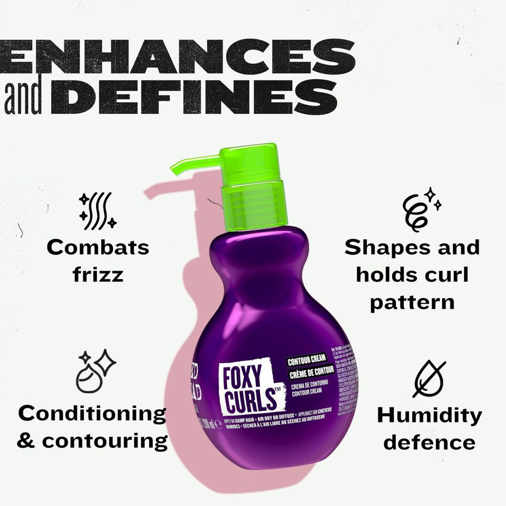 Rizos suaves y controlados con Foxy Curls Contour Creme para peinados duraderos