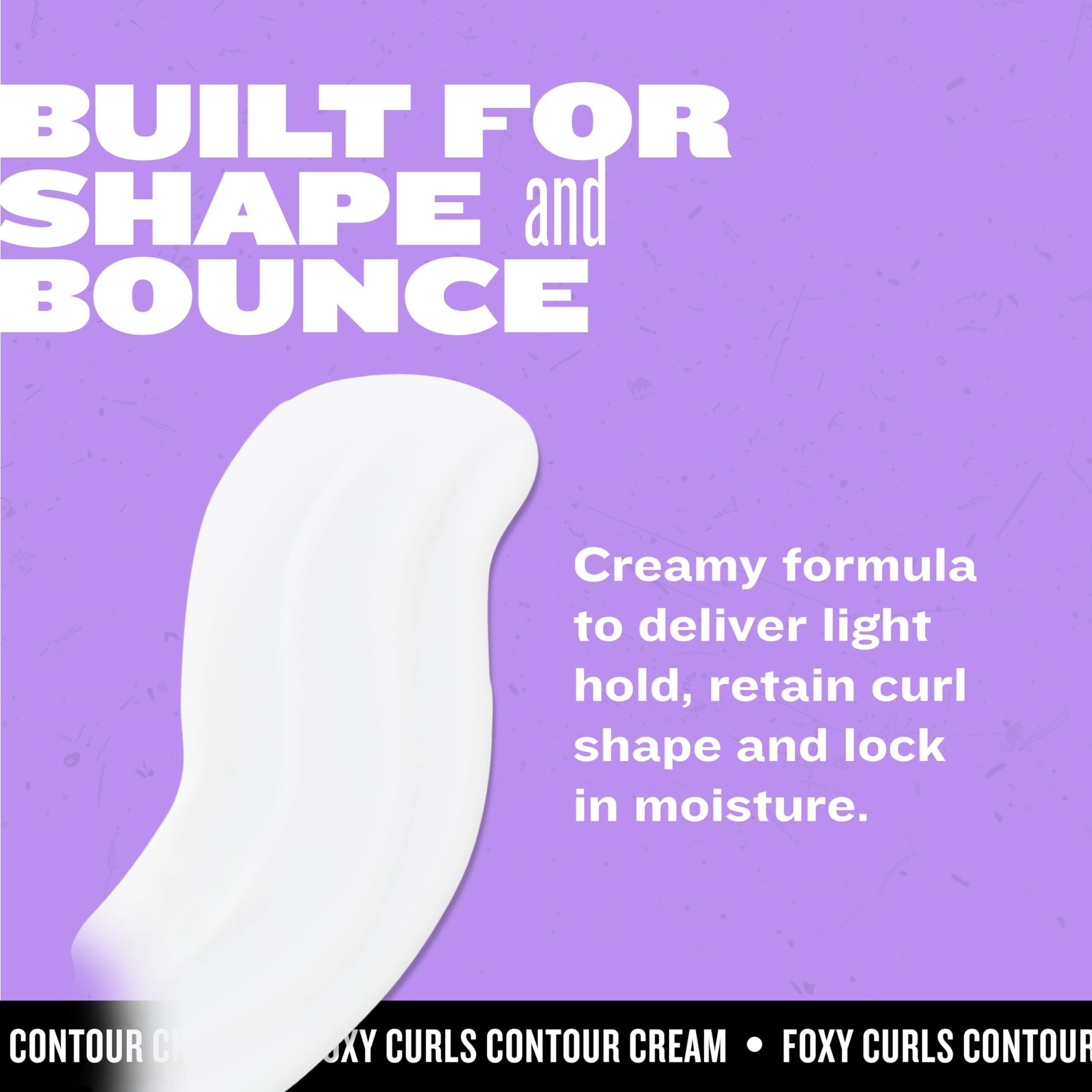 Rizos definidos con Foxy Curls Contour Creme, enfoque en textura suave