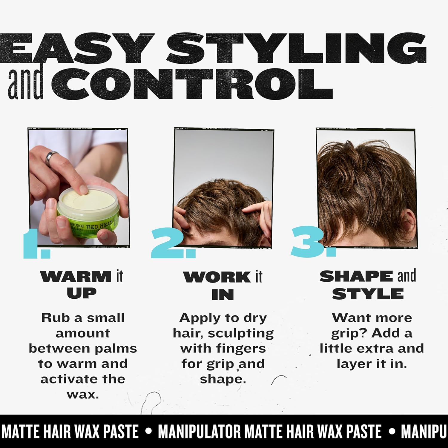 Manipulator Matte de TIGI acabado mate para un look natural sin grasa