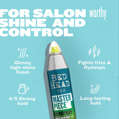 TIGI Bed Head Masterpiece: brillo intenso para looks llamativos y saludables.