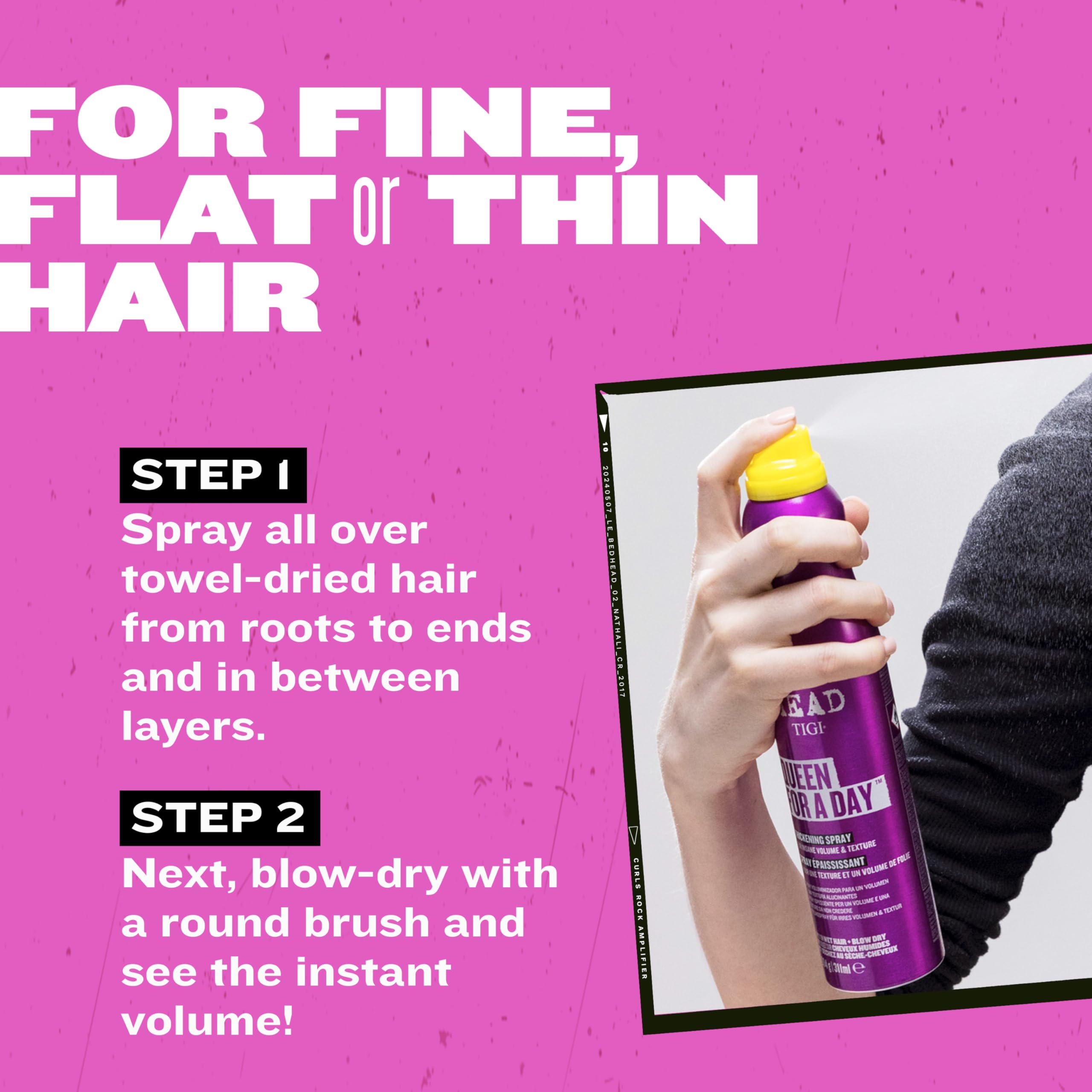 TIGI Bed Head Reina Por Un Día: ideal para cabellos finos buscando volumen.