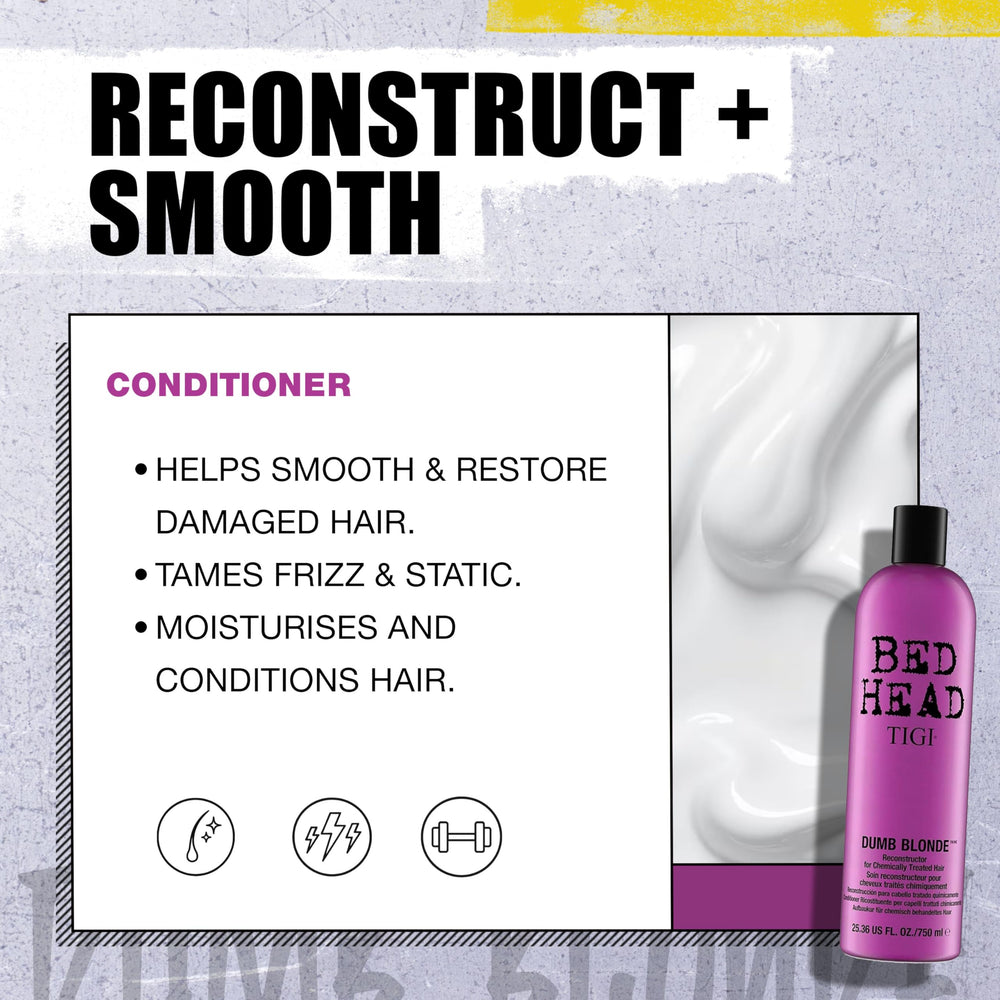 TIGI Bed Head acondicionador con tecnología reparadora para cabello dañado.