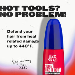 TIGI Some Like It Hot: escudo antifrizz para cabello teñido y suave.