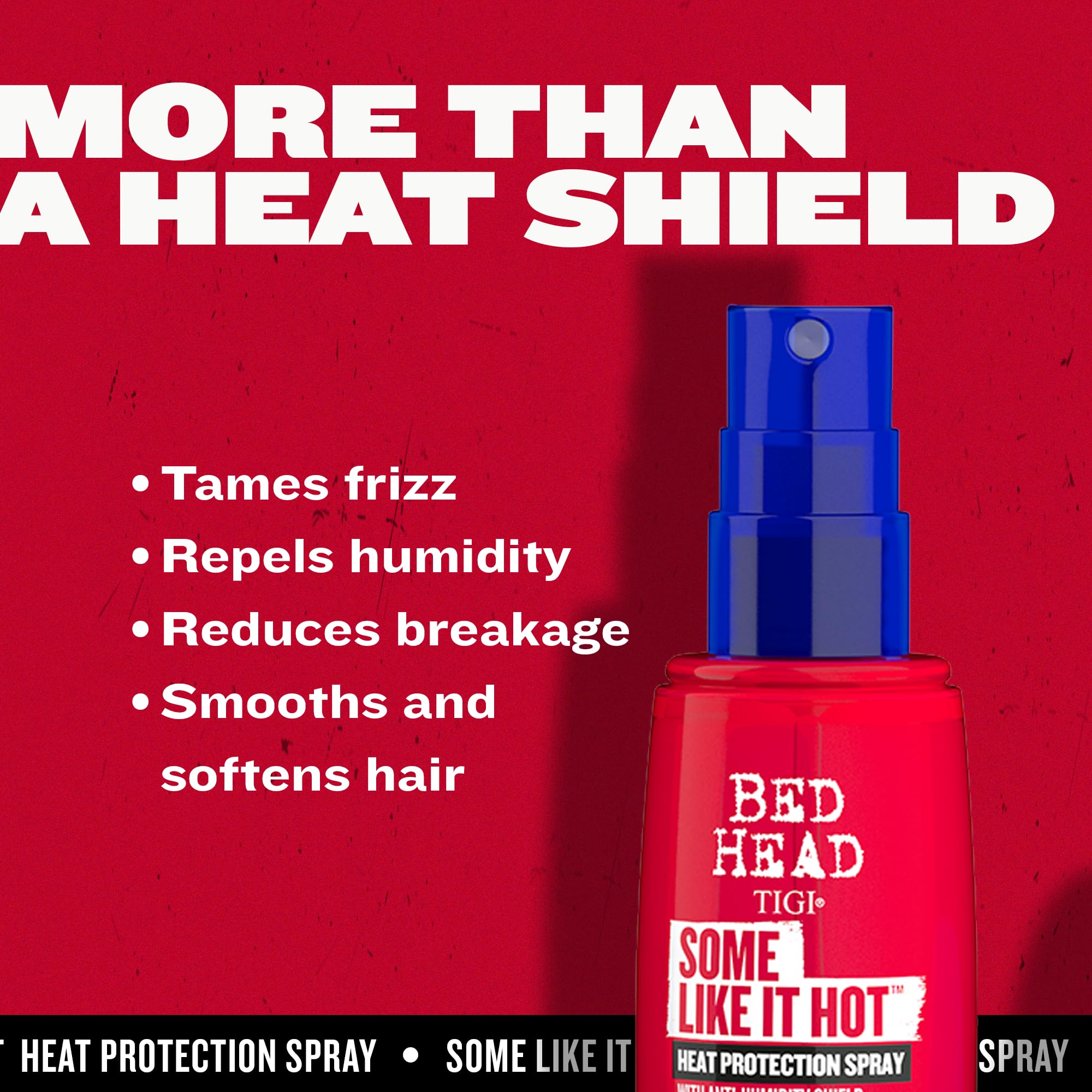 TIGI Some Like It Hot: fortaleza de enlaces proteicos para cabello más resistente.