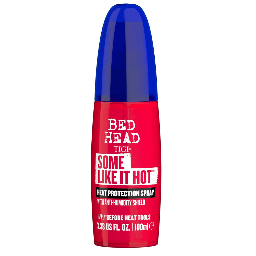 TIGI Some Like It Hot: spray protector de calor para cabello mojado y peinado suave.