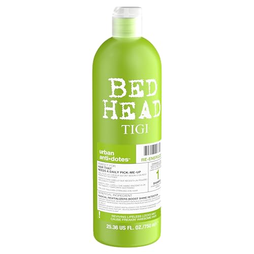 TIGI Bed Head Urban Antidotes 1, etiqueta clara en el envase para fácil identificación.