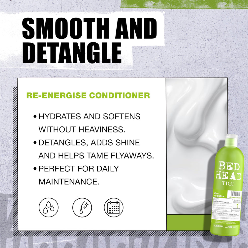 Fragancia tropical Bed Head de TIGI en champú Re-Energize