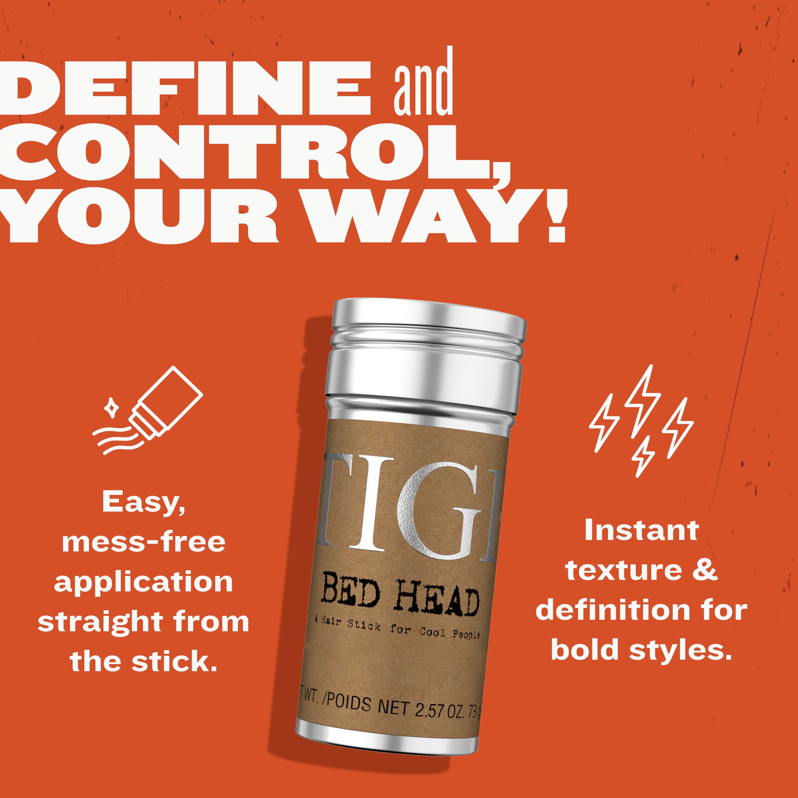 TIGI Bed Head Wax Stick: control de cabellos sueltos para un liso suave.