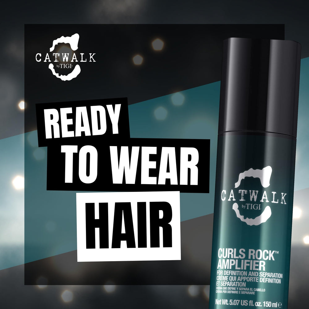 Acabado suave de las cutículas gracias a TIGI Catwalk Curls Rock Amplifier