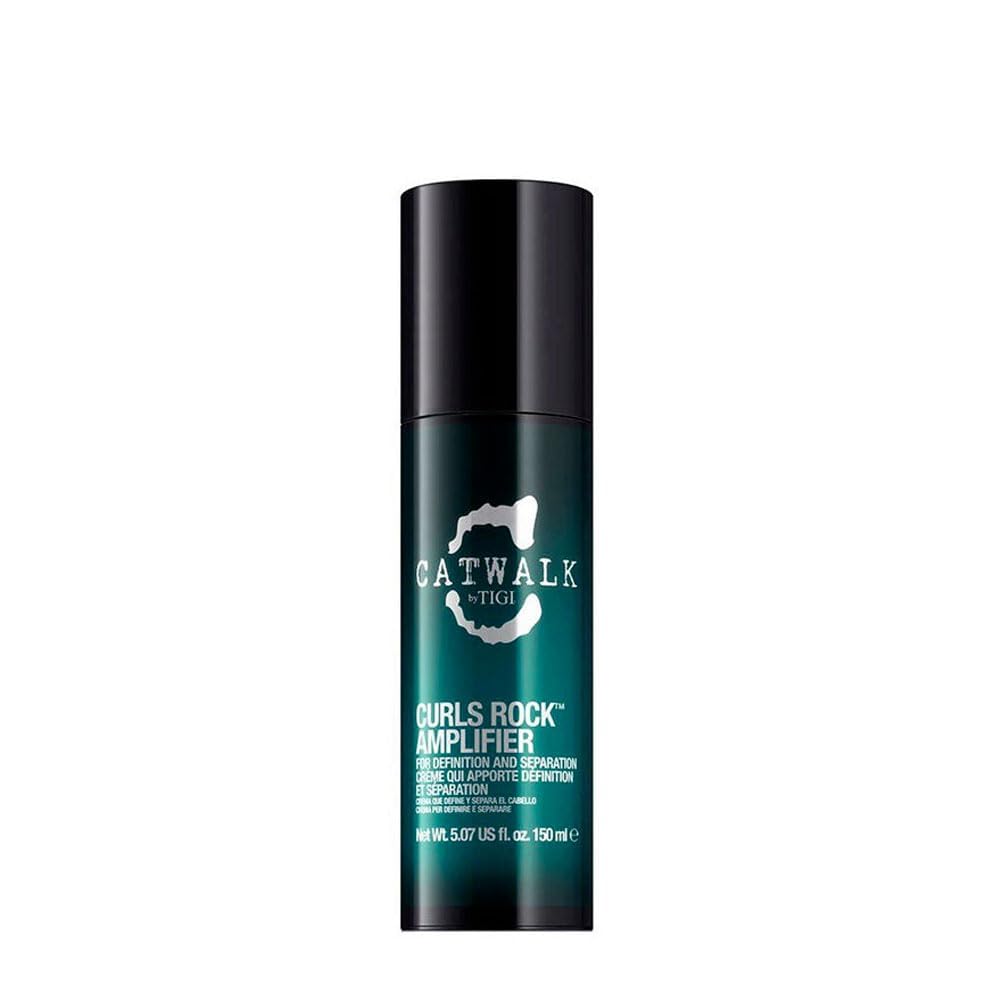 TIGI Catwalk Curls Rock Amplifier, botella-pour, define rizos con control duradero.