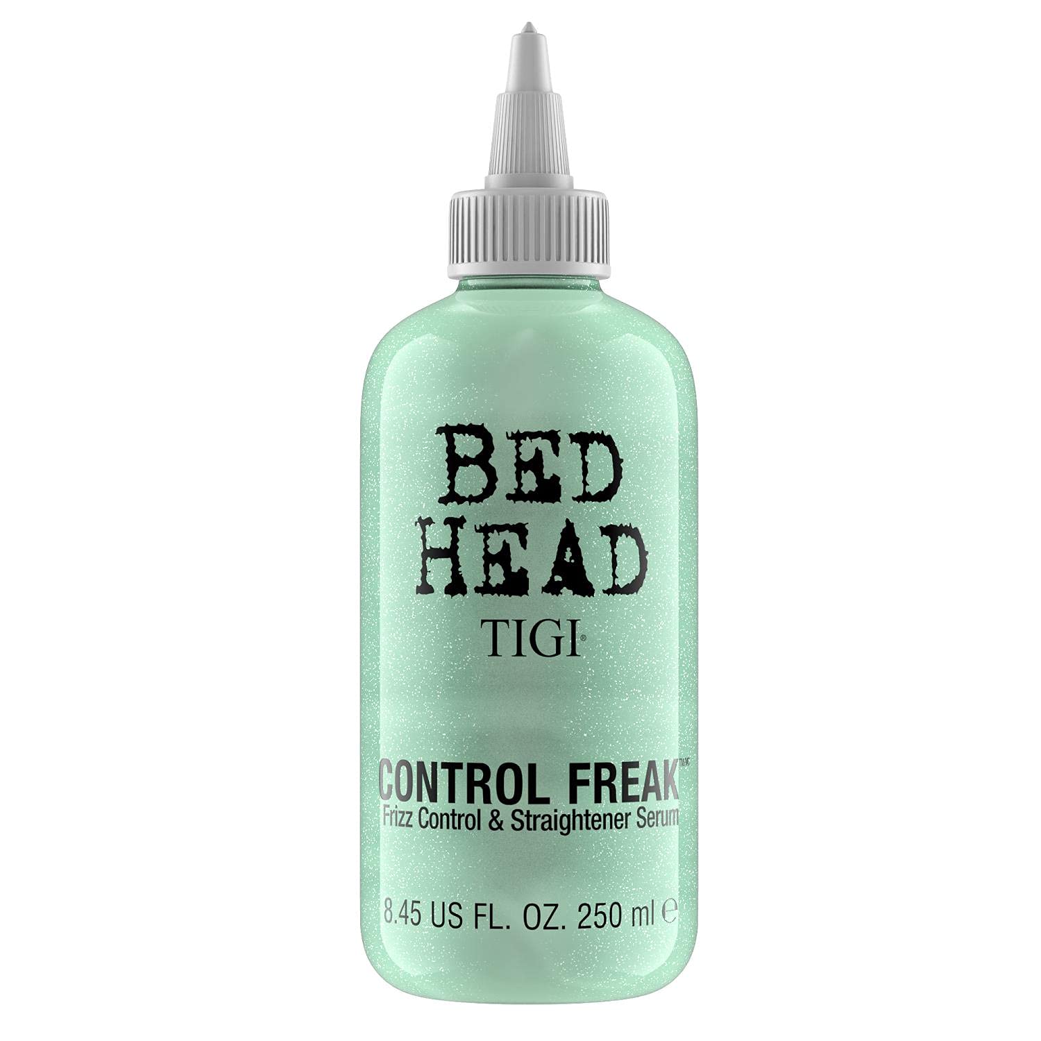 Serum TIGI Bed Head Control Freak en bote: controla el frizz para rizos definidos.