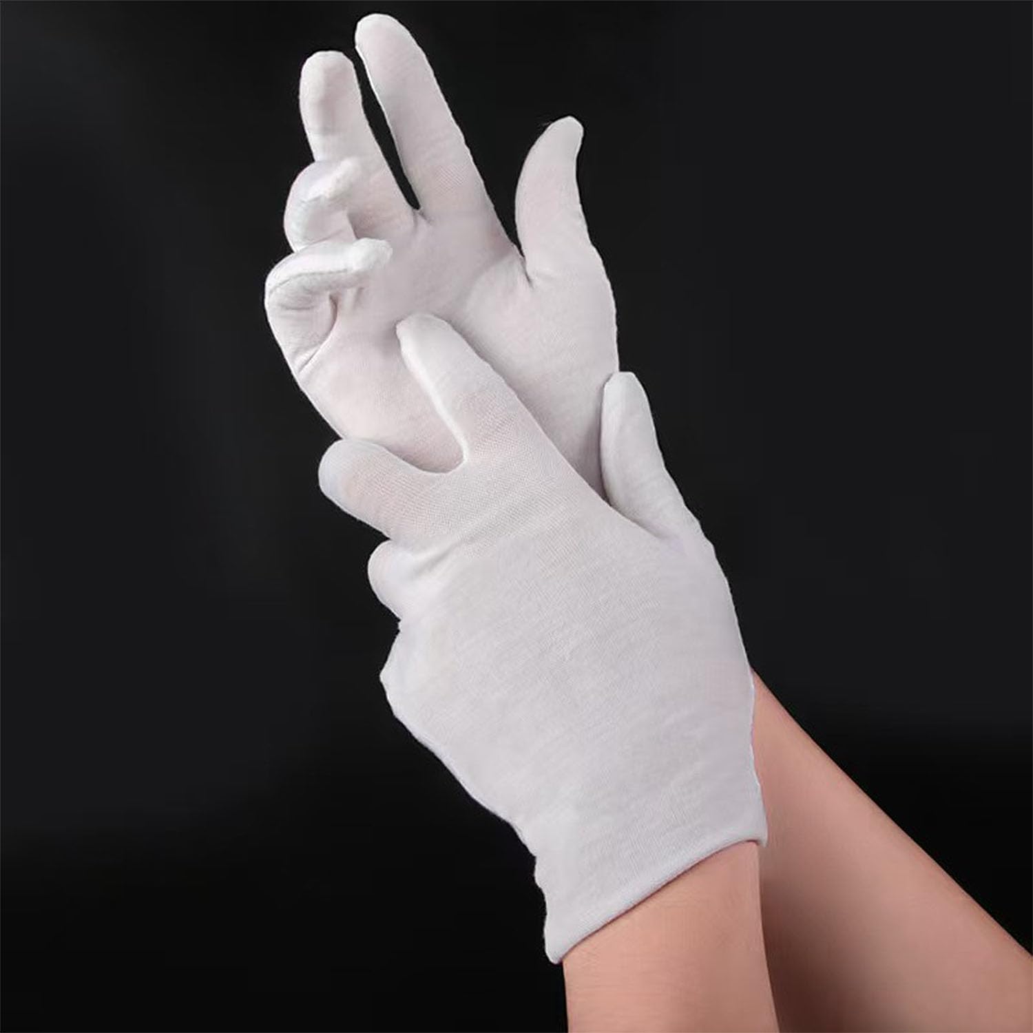 Guantes de algodón Tihzheoy para eventos y servicio, confort durante la atención.