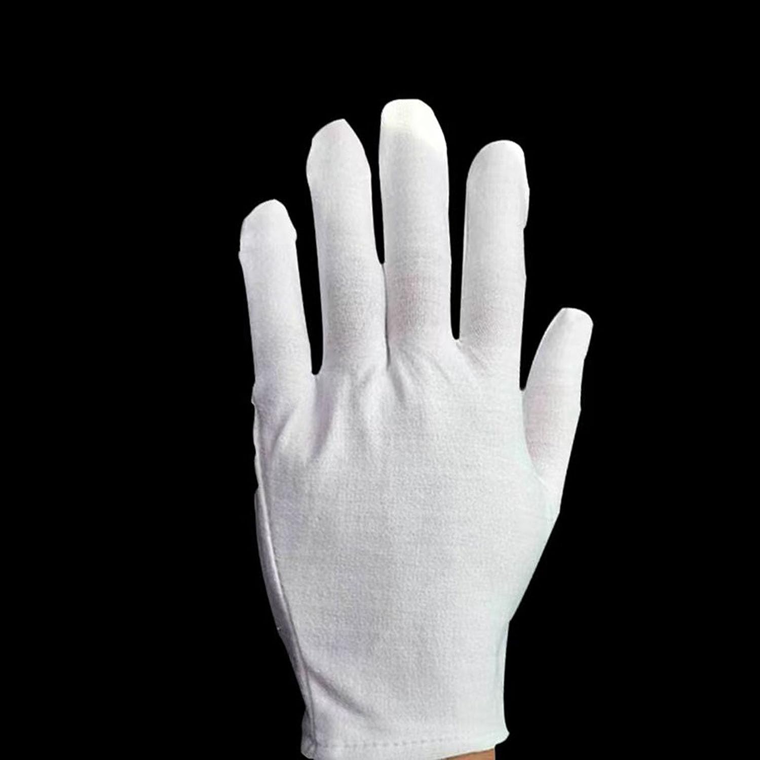 Guantes de algodón Tihzheoy para limpieza del hogar, sin pelusa.