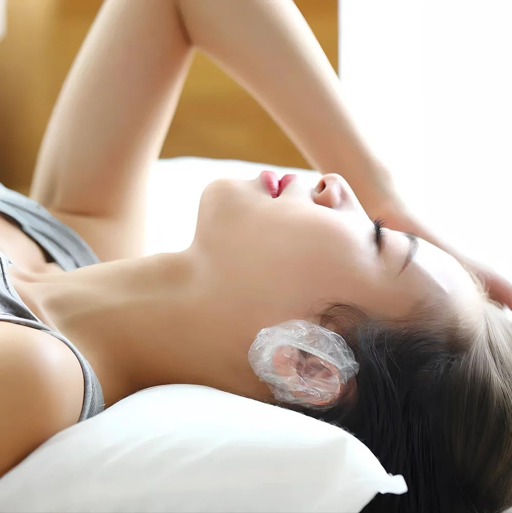 Protección de oídos desechable de Tihzheoy, apta para spa, duchas o salones.
