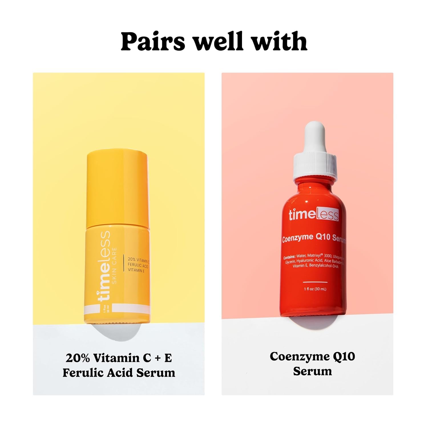 Timeless Skin Care serum envase claro que preserva la fórmula