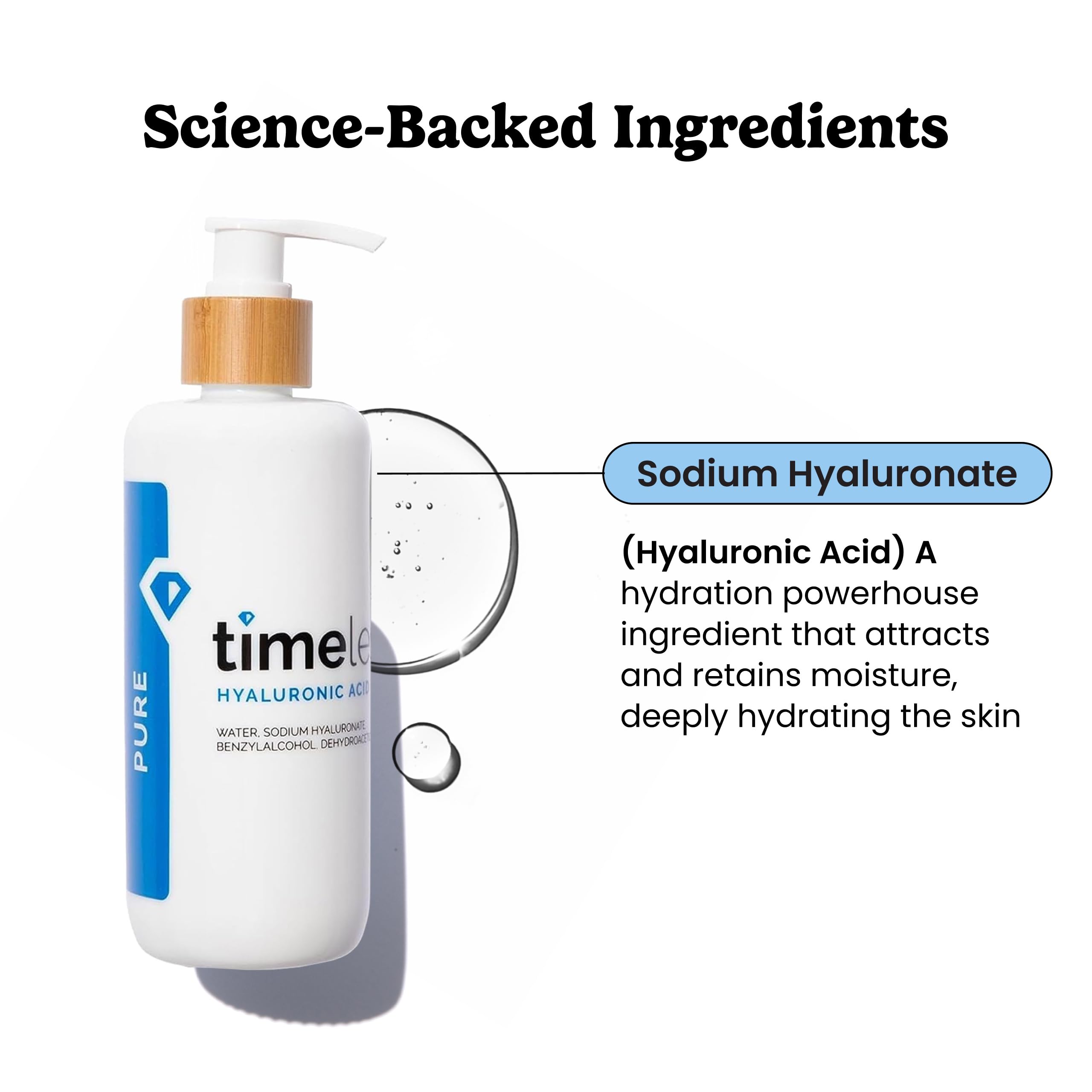 Timeless Skin Care, etiqueta sin fragancia, apta para piel sensible y piel delicada