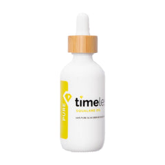 Timeless Skin Care Squalane Oil en frasco de 2 oz, para hidratación suave de la piel.