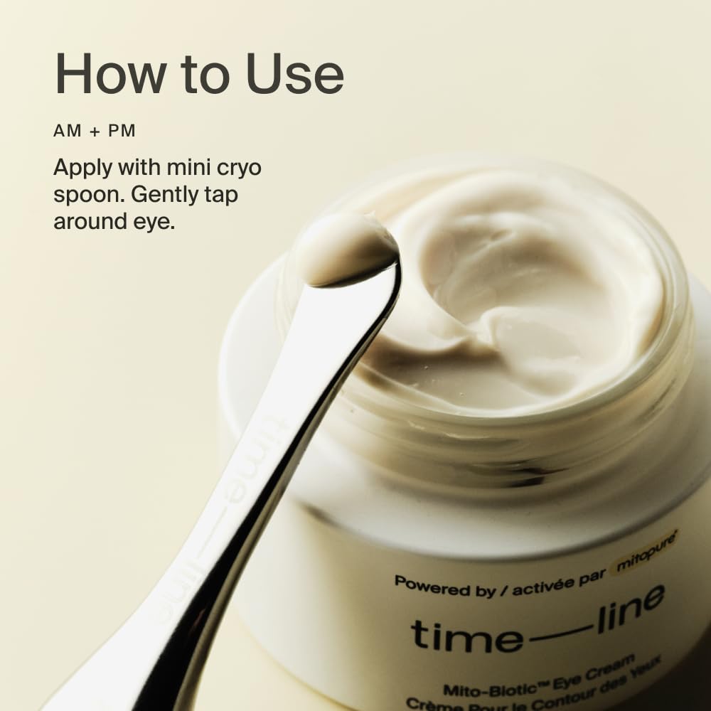Timeline The Eye Cream: cuchara cryo mini para depurar y refrescar el contorno.
