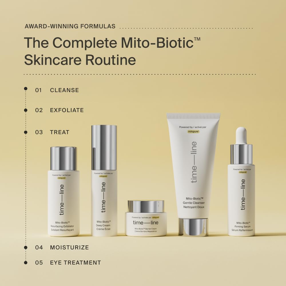 Timeline The Eye Cream: empaque con información clara sobre uso y beneficios.