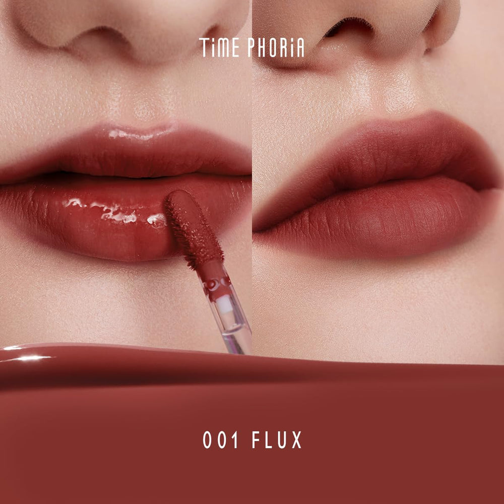 Aplicacif3n en una pasada con TIMEPHORIA Altera Lip Tint Flux para look verse1til.