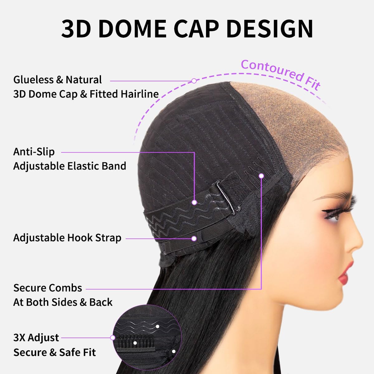 Cabello humano en la peluca Tinashe para mayor durabilidad