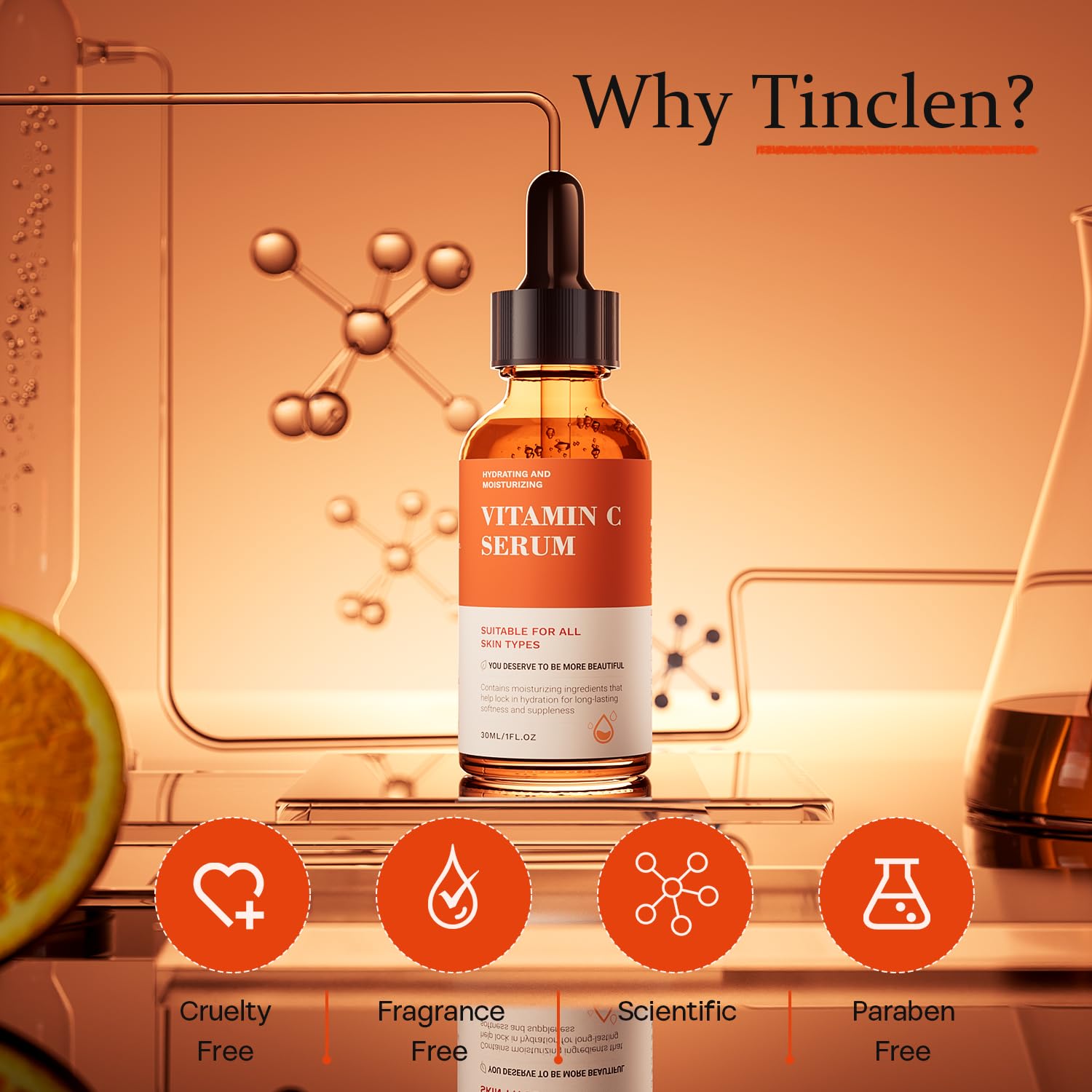 Tinclen Serum Vitamina C: aplicación diaria para tono uniforme
