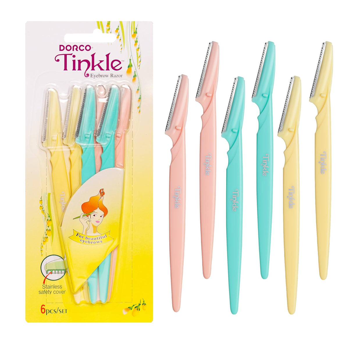 Tinkle dermaplaning tool frente: afeitado preciso para rostro