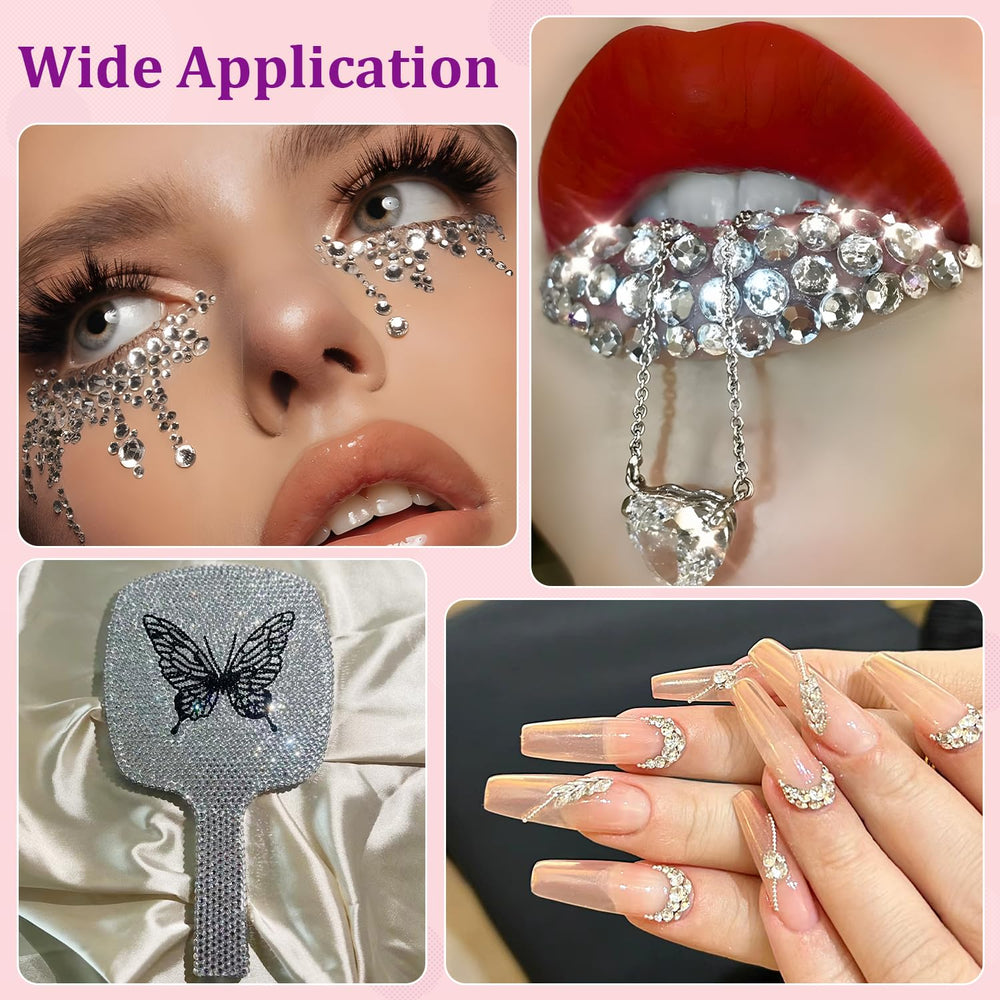 TINKRSTUFF glue dries clear for seamless jewelry and nail art finishes.