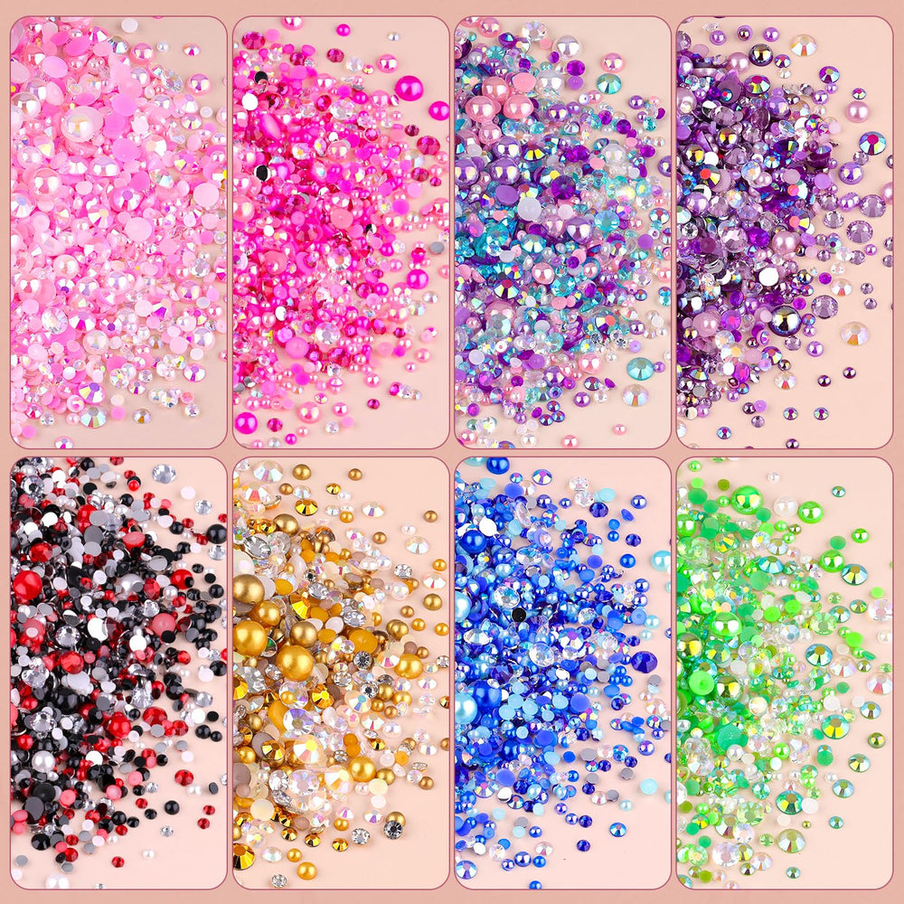 Perlas de 8mm rosas de TINKRSTUFF para decoraciones llamativas.