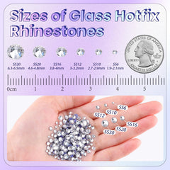 Piedras hotfix claras de TINKRSTUFF para calzado, brillo resistente en cada paso.