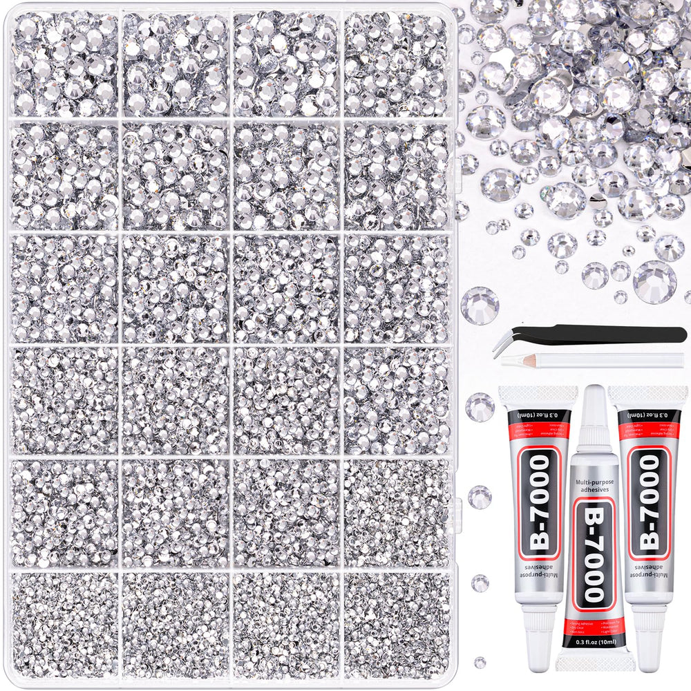 TINKRSTUFF resin rhinestones kit 32000pcs for crystal crafts and diamond painting sparkle.