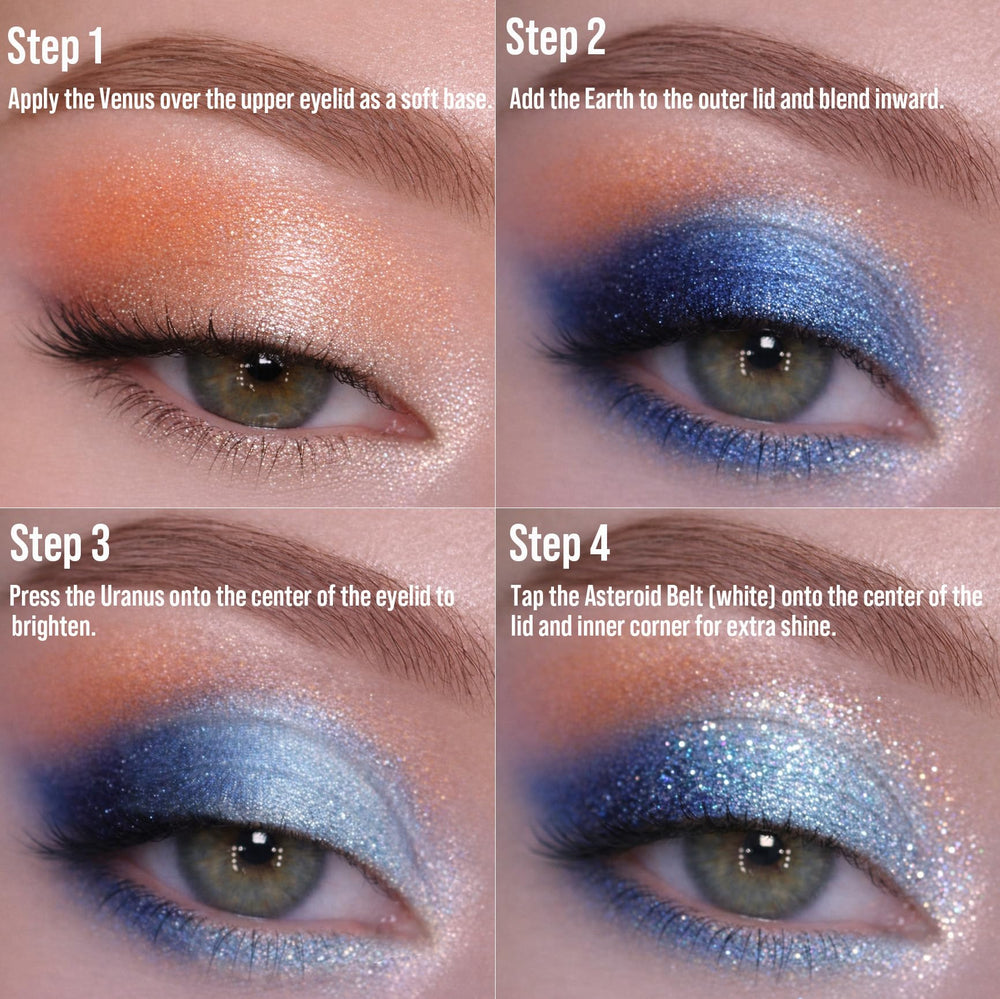 Tintark Galactic Assemble sombra Neptuno, azul profundo para delineado suave.