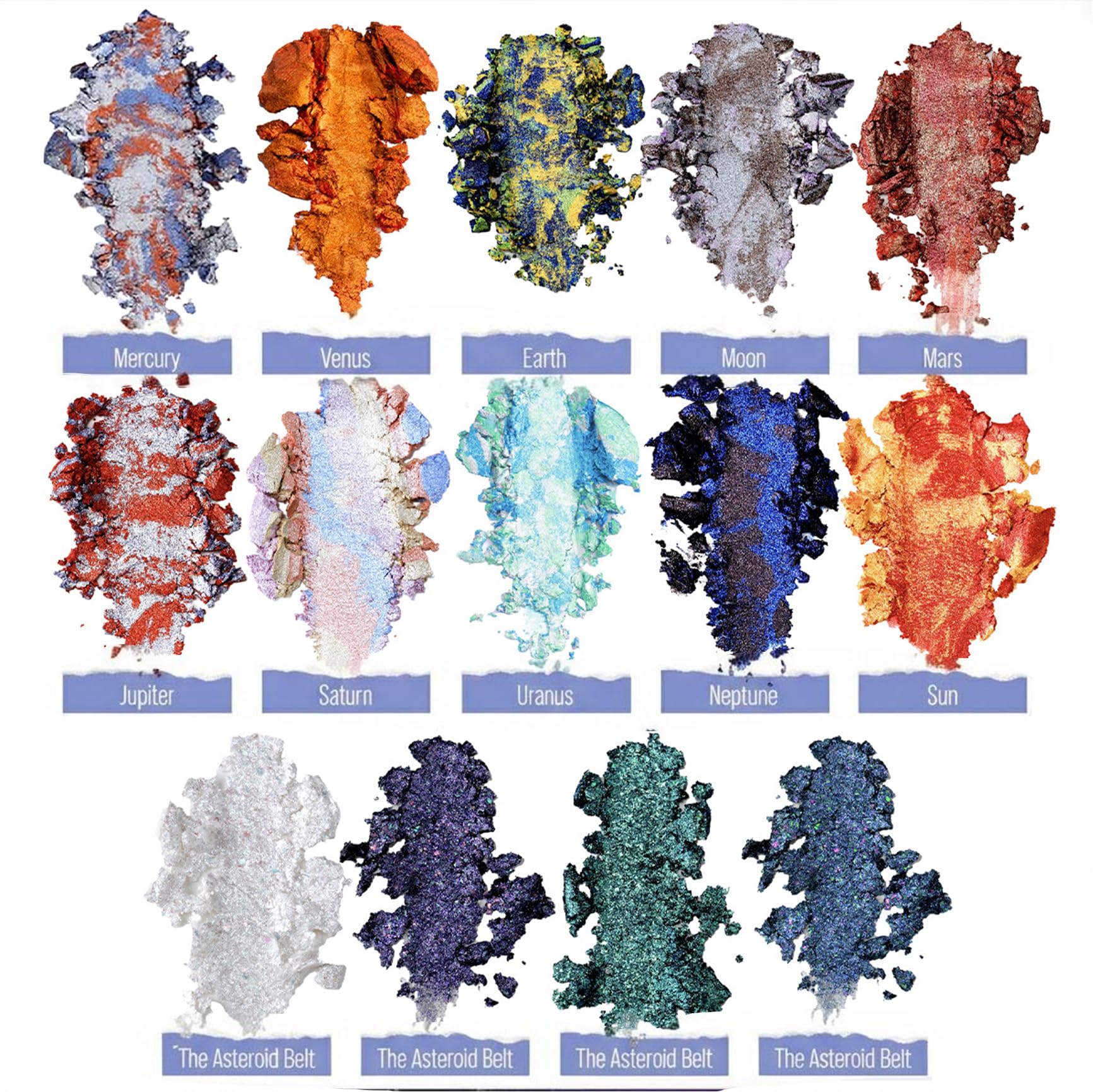 Tintark Galactic Assemble sombra Urano, azul hielo para maquillajes fríos.