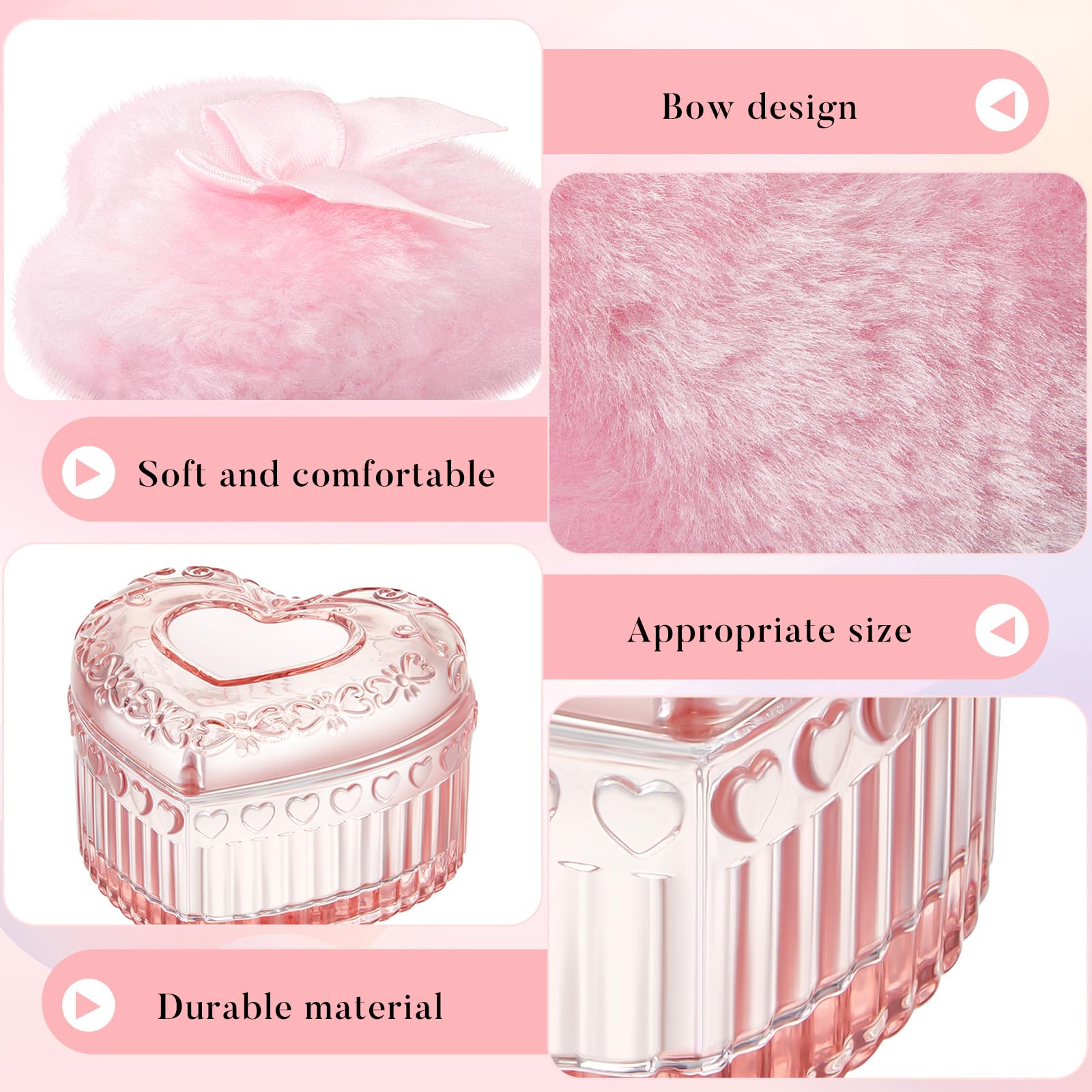 Tioncy éponge poudre velours rose, texture douce adaptée à tous types de peau.